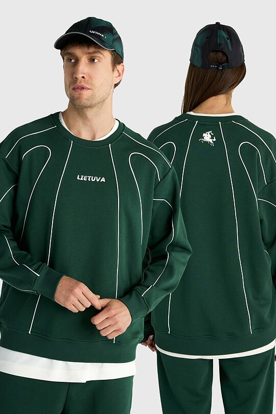 National collection oversized sweatshirt 1 | GREEN | Audimas