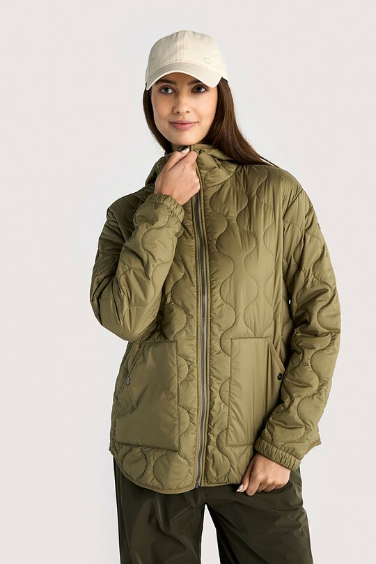 Relaxed fit quilted jacket 2 | GREEN | Audimas