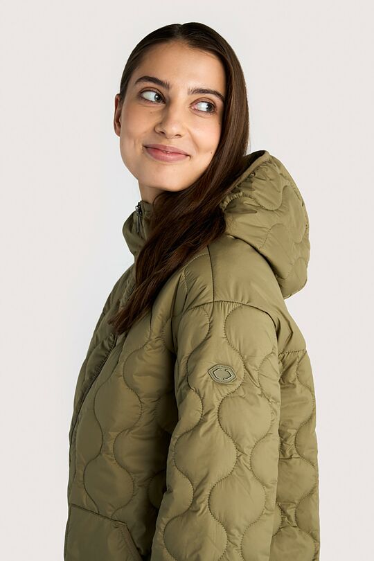 Relaxed fit quilted jacket 4 | GREEN | Audimas