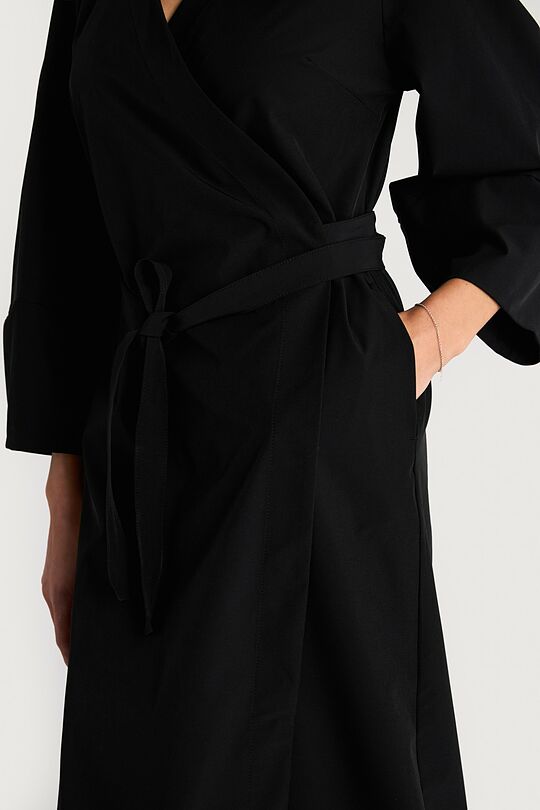 Woven wrap dress 5 | BLACK | Audimas