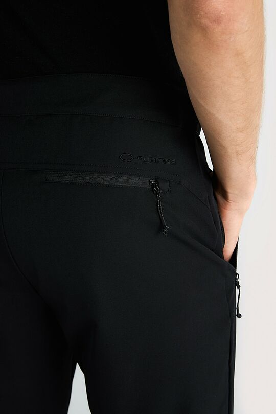 Outdoor woven pants with belt 4 | BLACK | Audimas