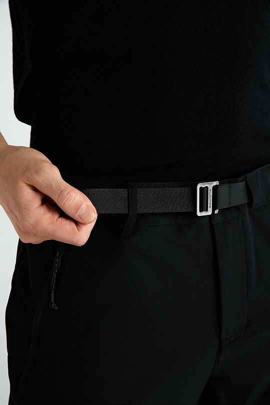 Outdoor woven pants with belt 5 | BLACK | Audimas