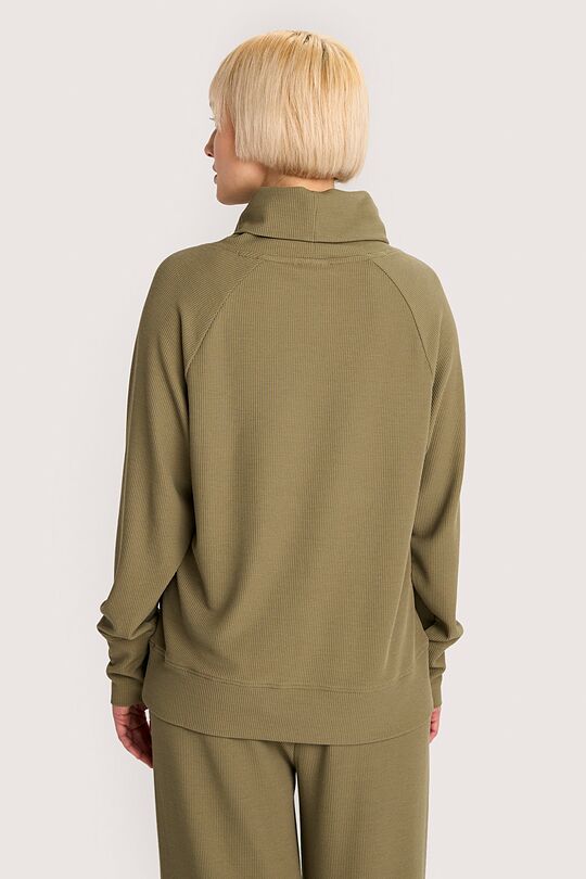 High neck sweatshirt 2 | GREEN | Audimas