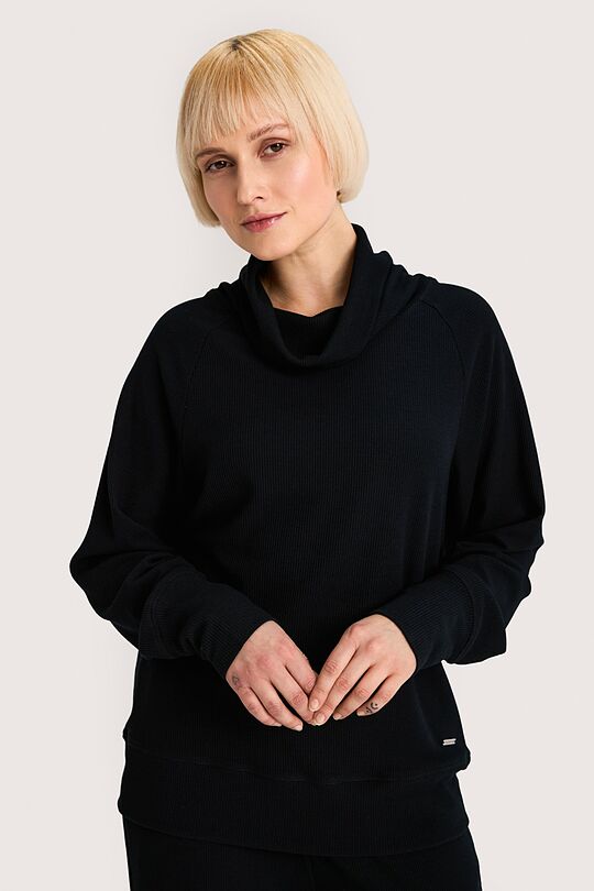 High neck sweatshirt 1 | BLACK | Audimas