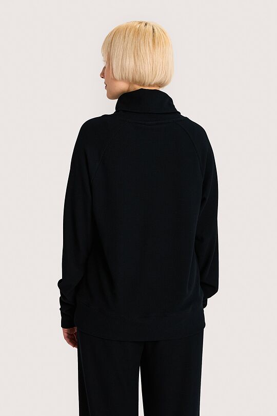 High neck sweatshirt 2 | BLACK | Audimas