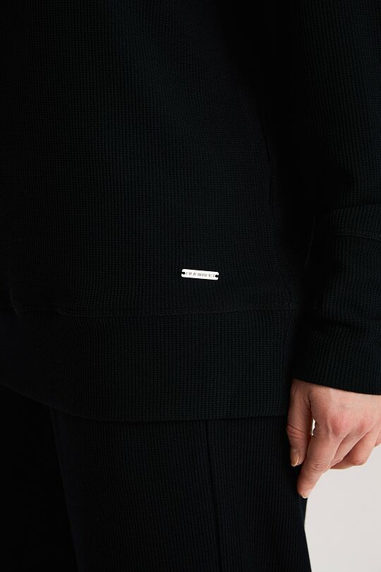 High neck sweatshirt 3 | BLACK | Audimas