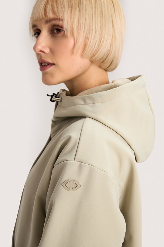 Oversized softshell coat 4 | light grey | Audimas