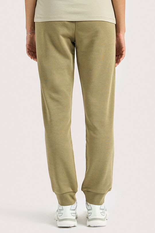 Tapered cotton French terry sweatpants 5 | GREEN | Audimas