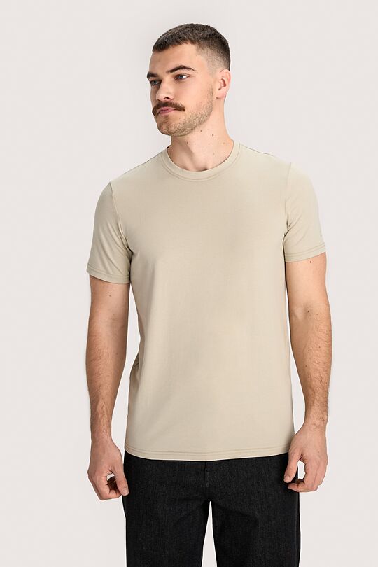 Short sleeve cotton T-shirt 1 | light grey | Audimas