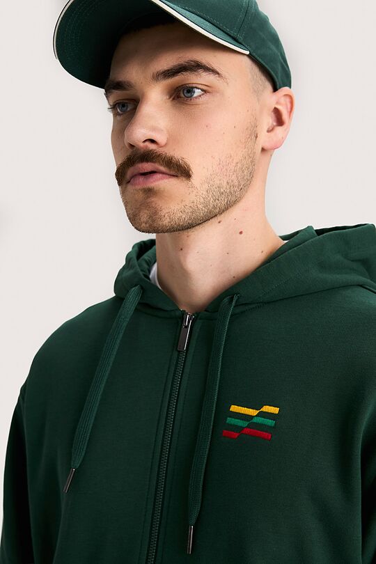 National collection full-zip hoodie 4 | GREEN | Audimas