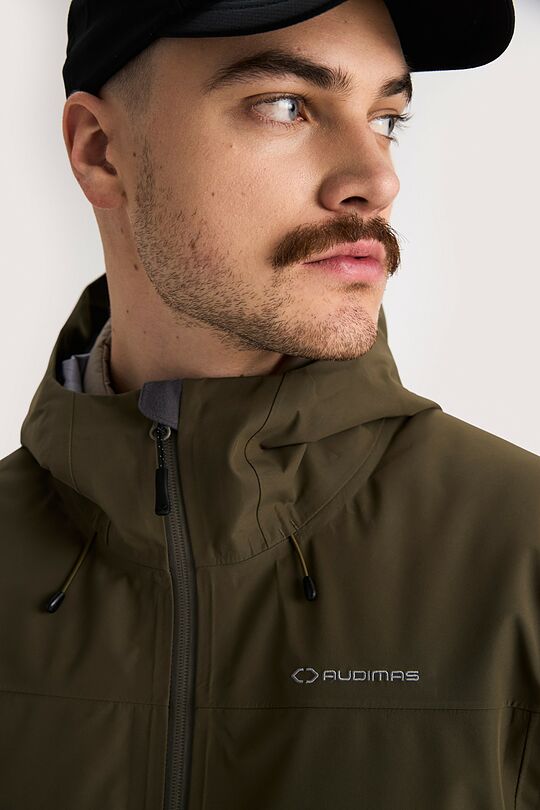 Shell jacket with a membrane 5 | Dark green | Audimas