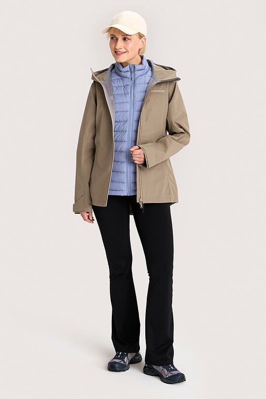 Shell jacket with a membrane 8 | BROWN | Audimas