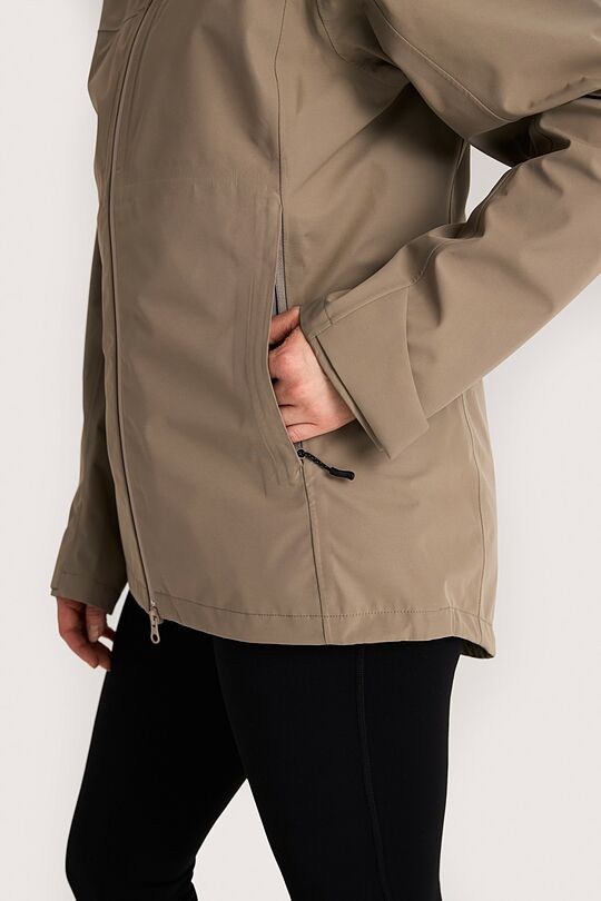 Shell jacket with a membrane 6 | BROWN | Audimas