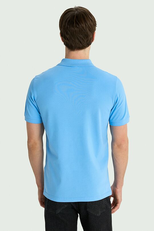 Cotton pique polo T-shirt 2 | LIGHT BLUE | Audimas