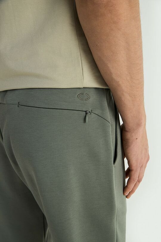 Sweatpants with cotton blend 5 | CHAKI | Audimas