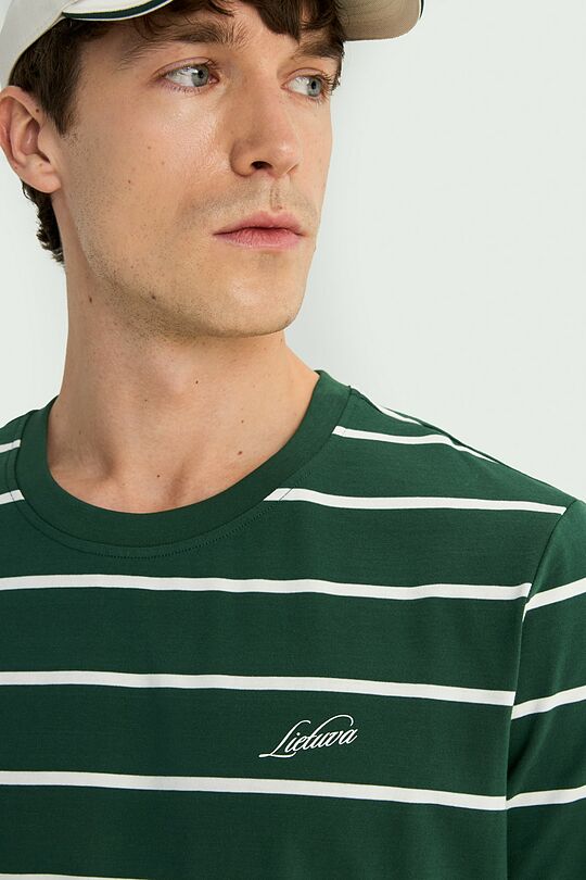 National collection striped T-shirt 3 | GREEN | Audimas