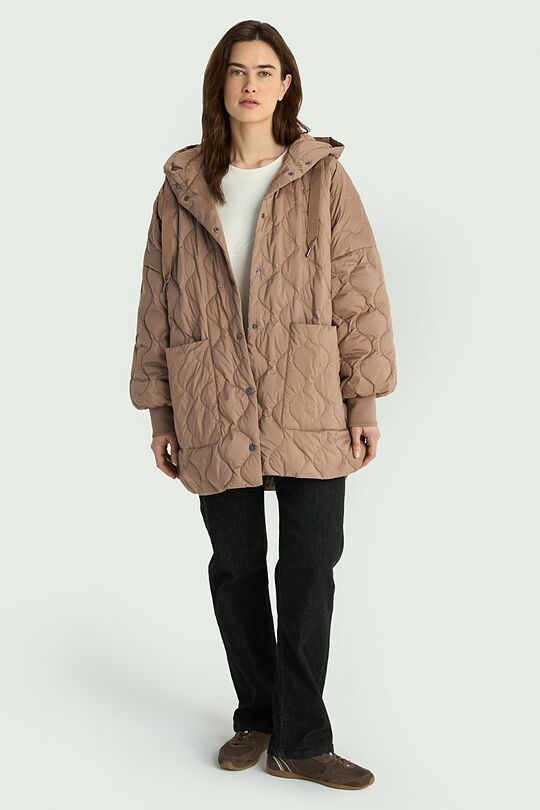 Oversized down jacket 1 | BROWN | Audimas
