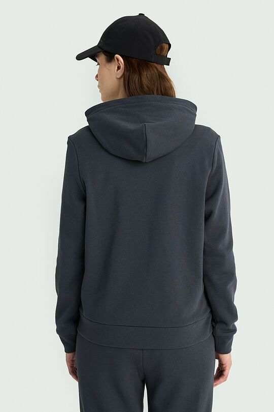 Cotton French terry full-zip hoodie with modal 3 | DARK GREY | Audimas