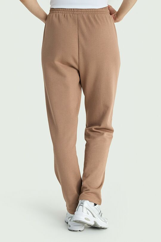 Cotton French terry sweatpants with modal 3 | BROWN | Audimas