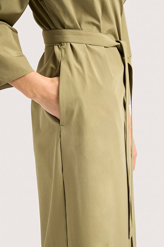 Woven wrap dress 4 | GREEN | Audimas