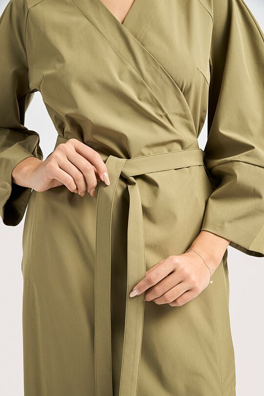 Woven wrap dress 5 | GREEN | Audimas