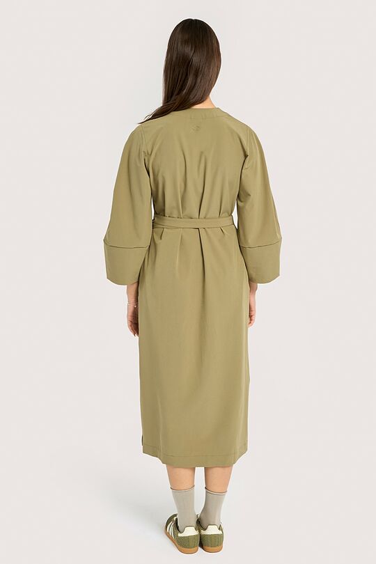 Woven wrap dress 2 | GREEN | Audimas