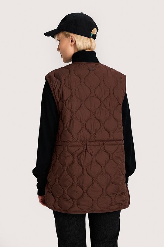Oversized vest with synthetic insulation 2 | BROWN | Audimas