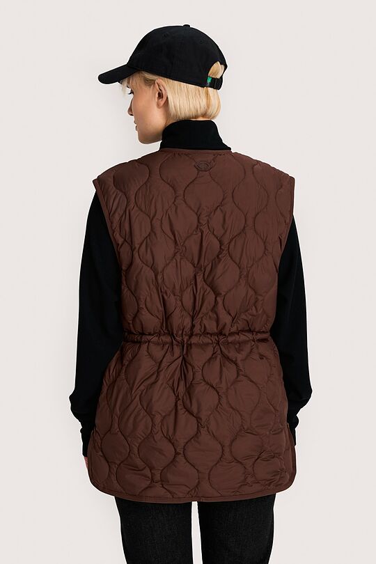 Oversized vest with synthetic insulation 4 | BROWN | Audimas