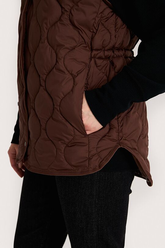 Oversized vest with synthetic insulation 5 | BROWN | Audimas