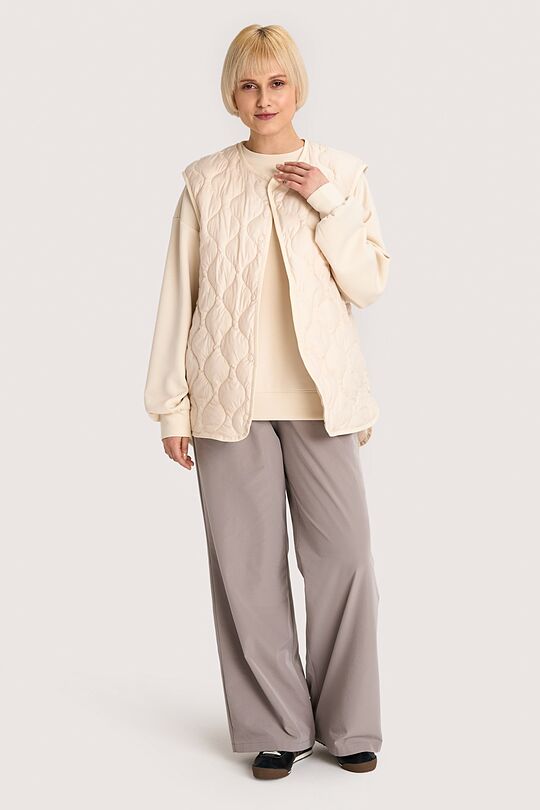 Oversized vest with synthetic insulation 7 | Cream | Audimas