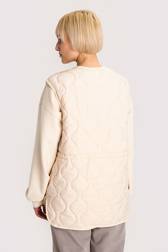 Oversized vest with synthetic insulation 2 | Cream | Audimas