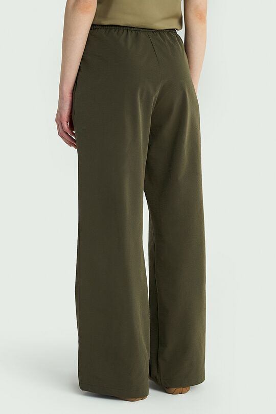 High waisted wide leg pants 3 | GREEN | Audimas