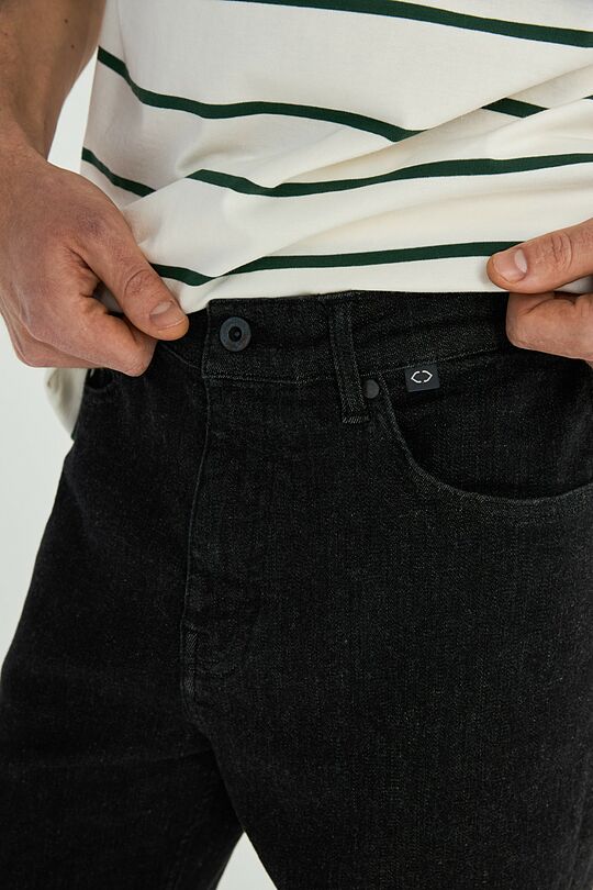 Regular fit jeans with elastane 4 | BLACK | Audimas