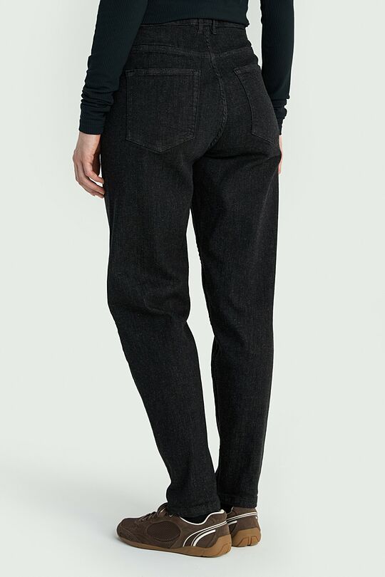 Tapered fit jeans with elastane 3 | BLACK | Audimas