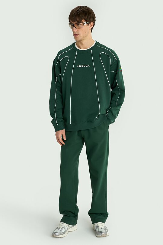 National collection oversized sweatshirt 9 | GREEN | Audimas