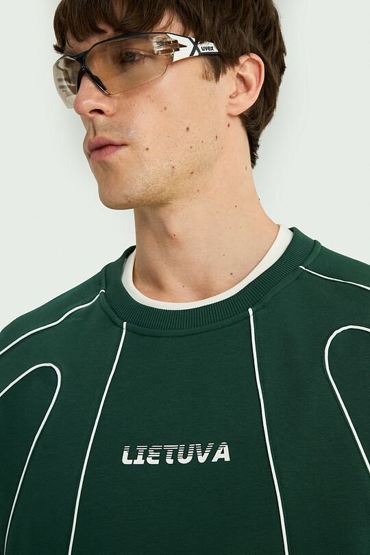 National collection oversized sweatshirt 8 | GREEN | Audimas