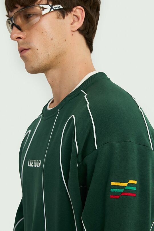 National collection oversized sweatshirt 13 | GREEN | Audimas