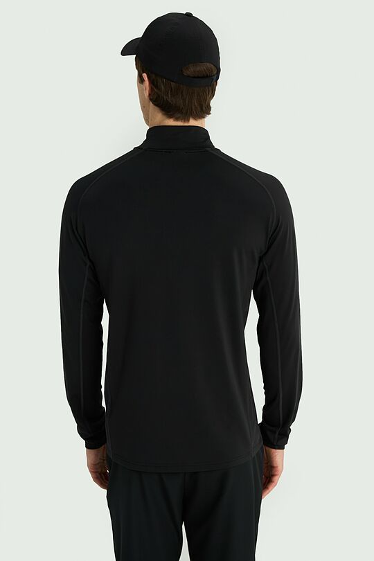 Synthetic half-zip sweatshirt 3 | BLACK | Audimas