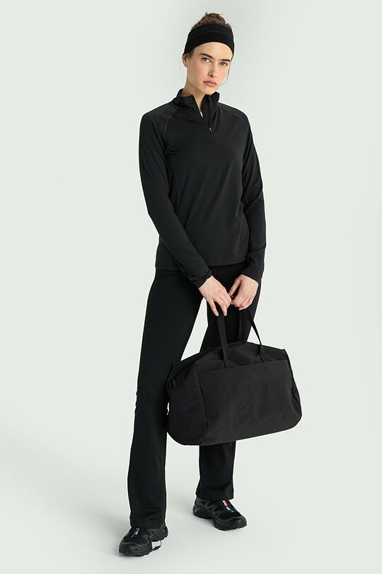 Synthetic half-zip sweatshirt 5 | BLACK | Audimas