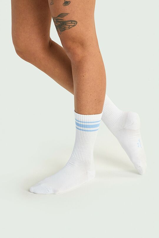 Crew length cotton socks 1 | WHITE | Audimas