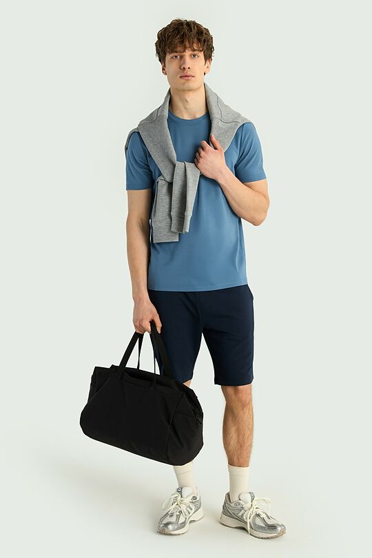 T-shirt with viscose 4 | BLUE | Audimas