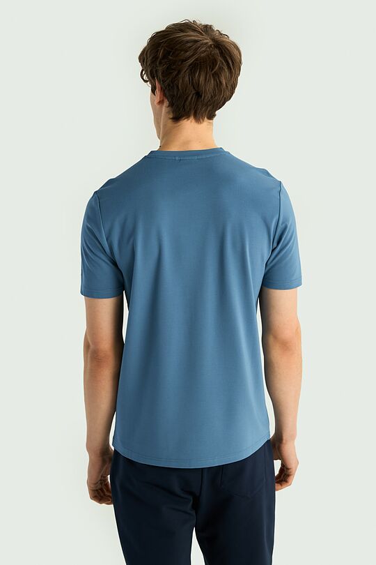 T-shirt with viscose 2 | BLUE | Audimas