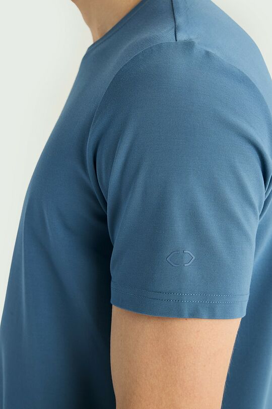 T-shirt with viscose 3 | BLUE | Audimas