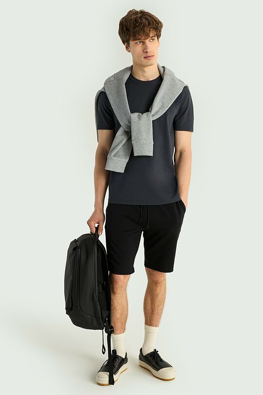 T-shirt with viscose 4 | DARK GREY | Audimas