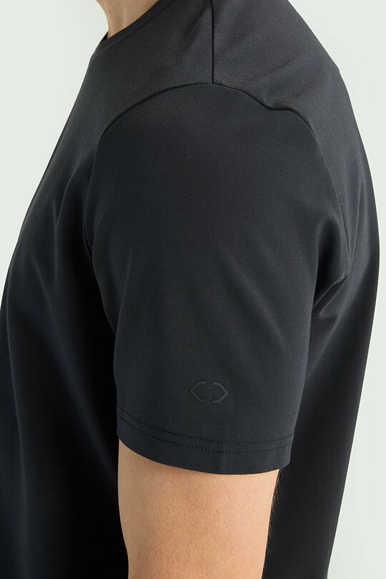 T-shirt with viscose 3 | DARK GREY | Audimas