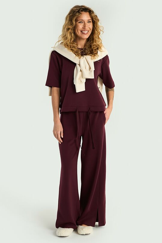 Wide sweatpants with lyocell 1 | PURPLE | Audimas