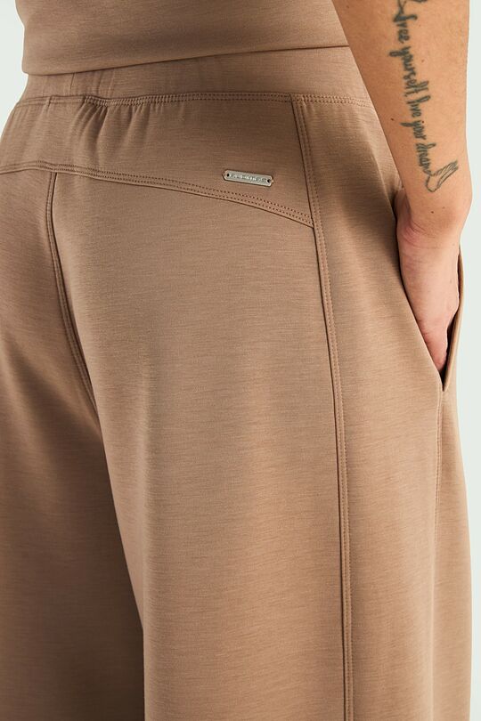 Wide sweatpants with lyocell 5 | BROWN | Audimas