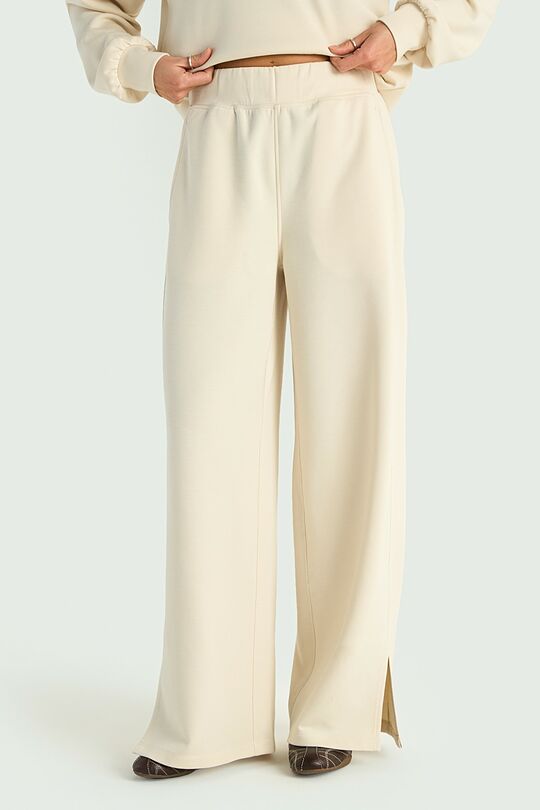 Wide sweatpants with lyocell 2 | Cream | Audimas