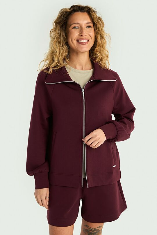 Full-zip sweatshirt with lyocell 2 | PURPLE | Audimas