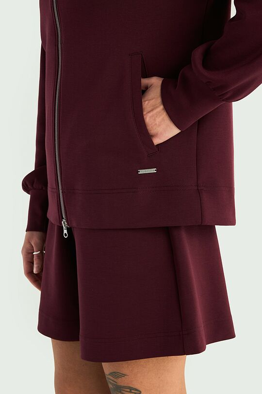 Full-zip sweatshirt with lyocell 3 | PURPLE | Audimas